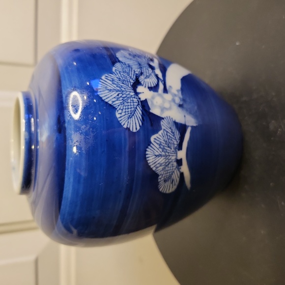 Takahashi San Francisco Hand-Painted Porcelain Blue & White Bonsai Tree Vintage - Picture 6 of 10